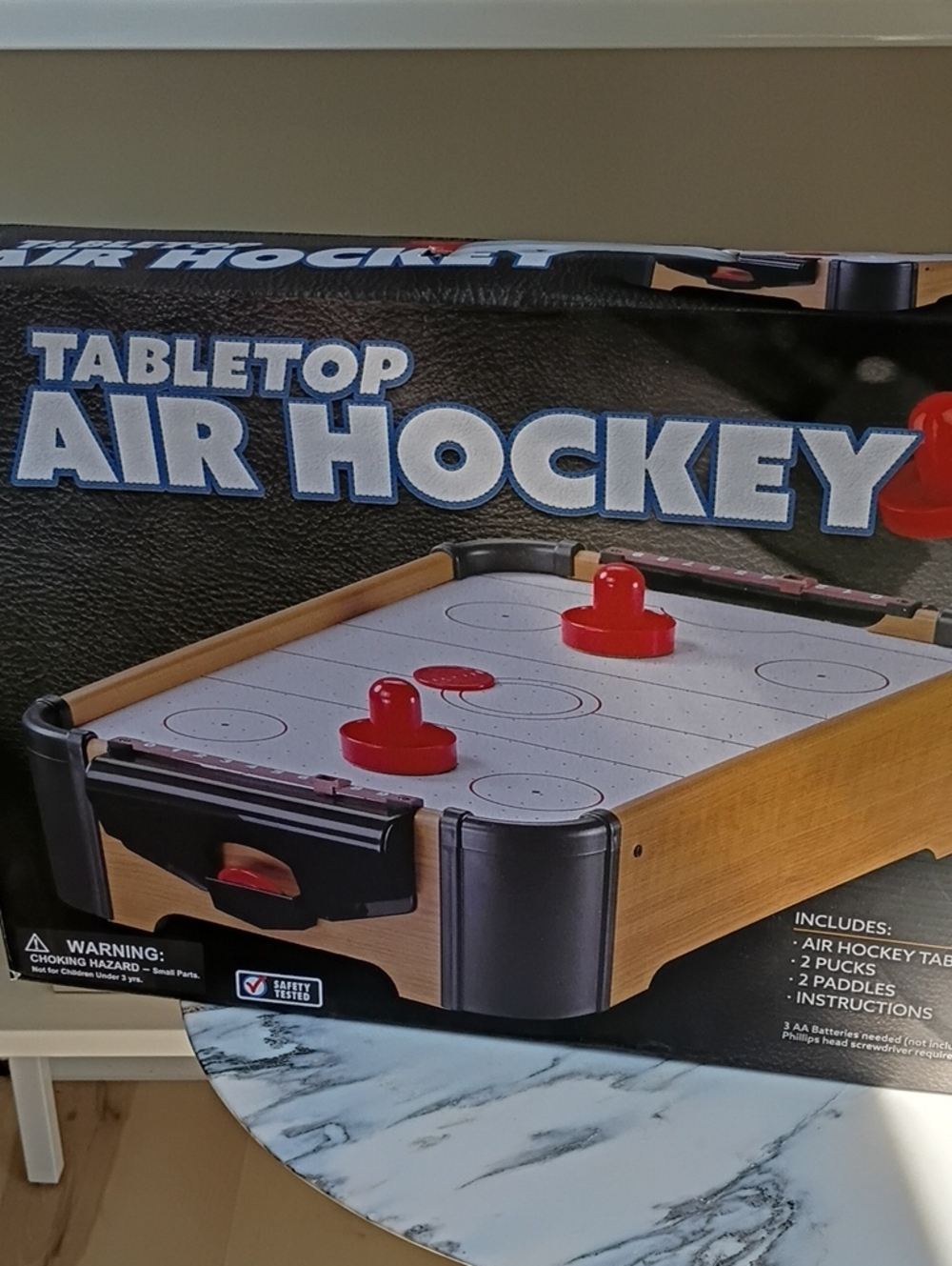 Tabletop Air Hockey Game - Red